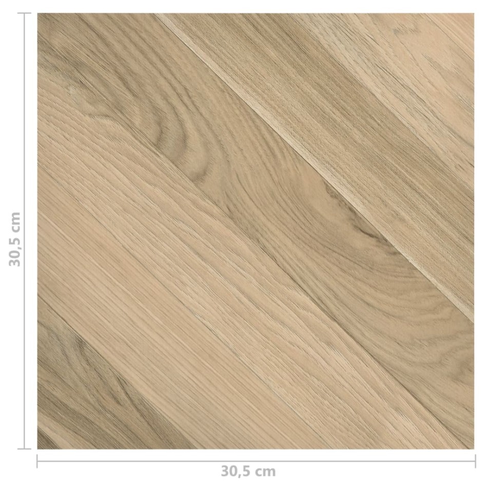 Lamas de suelo autoadhesivas 55 uds PVC marrón a rayas 5,11