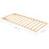 Somier de láminas con 13 listones cabecero ajustable 90x200