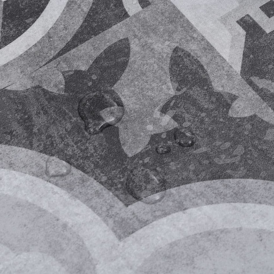 Lamas para suelo autoadhesivas PVC estampado gris 5,21 m²