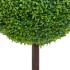 Planta de boj artificial forma de bola con maceta verde 71