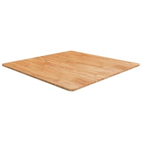 Tablero de mesa cuadrado madera roble marrón claro 90x90x1,5