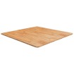 Tablero de mesa cuadrado madera roble marrón claro 90x90x1,5 cm