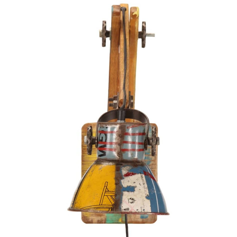 Lámpara de pared estilo industrial redonda multicolor