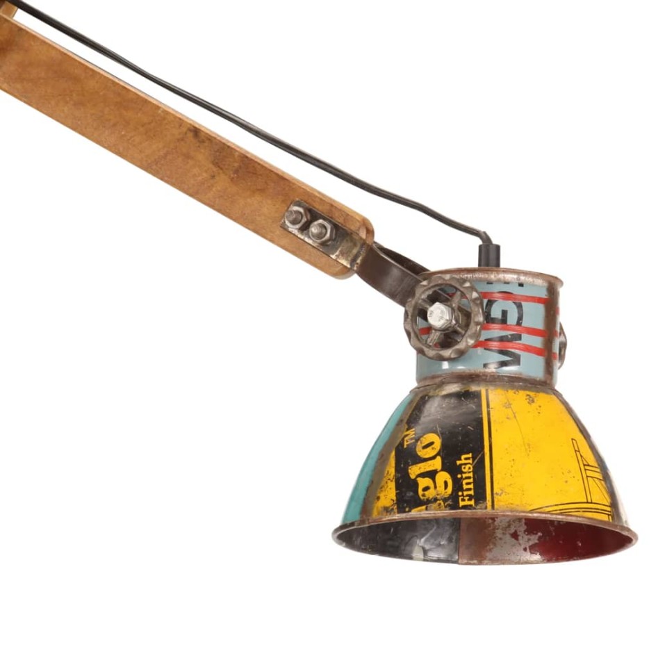 Lámpara de pared estilo industrial redonda multicolor