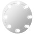 Espejo de pared con luces LED redondo de