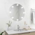 Espejo de pared con luces LED redondo de