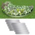 Set de cercas para césped 10 piezas acero galvanizado