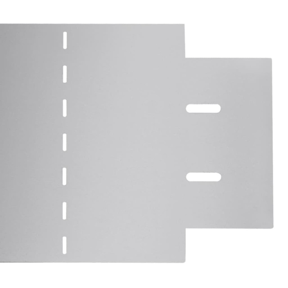 Set de cercas para césped 10 piezas acero galvanizado