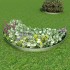 Set de cercas para césped 10 piezas acero galvanizado