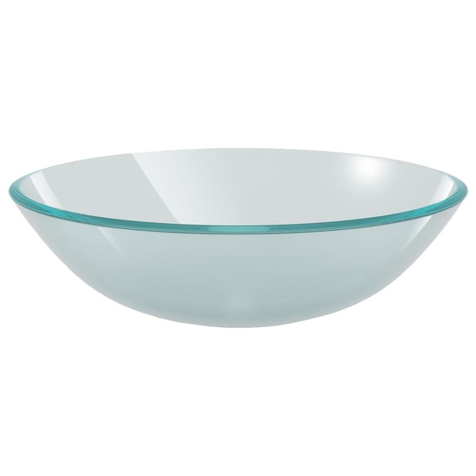 Lavabo baño grifo&desagüe de empuje vidrio templado