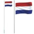 Mástil y bandera de Países Bajos aluminio 6,23