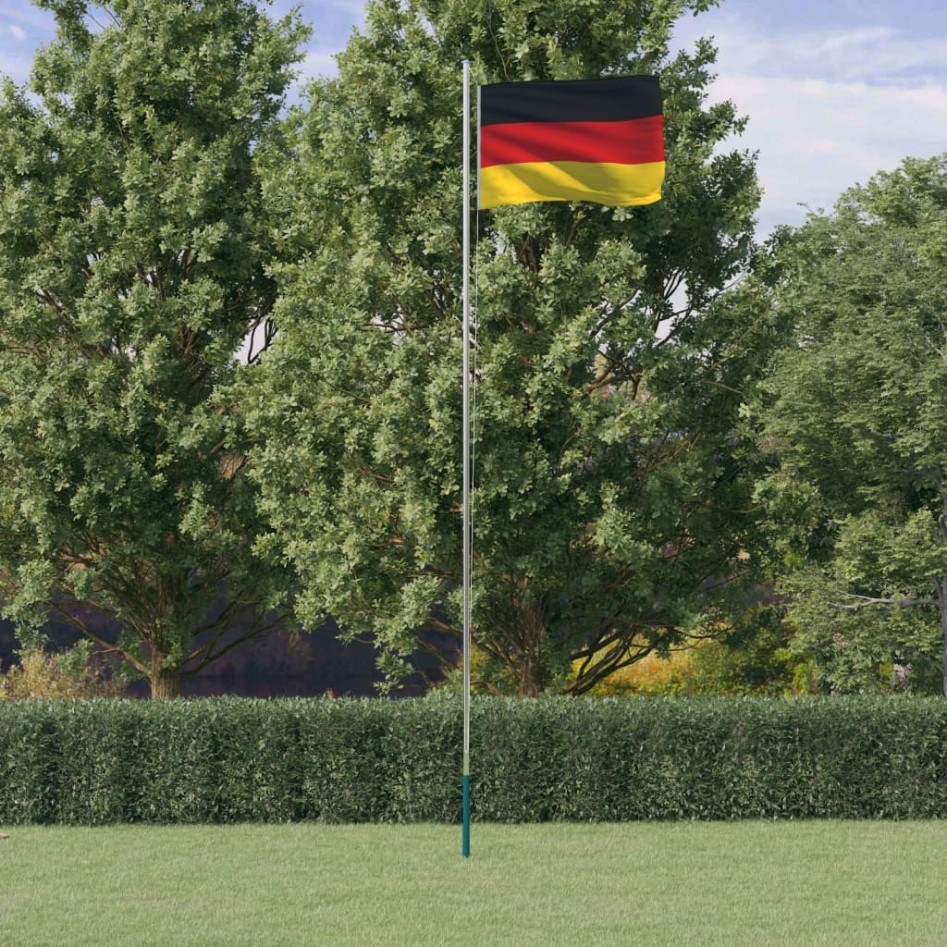 Mástil y bandera de Alemania aluminio 6,23