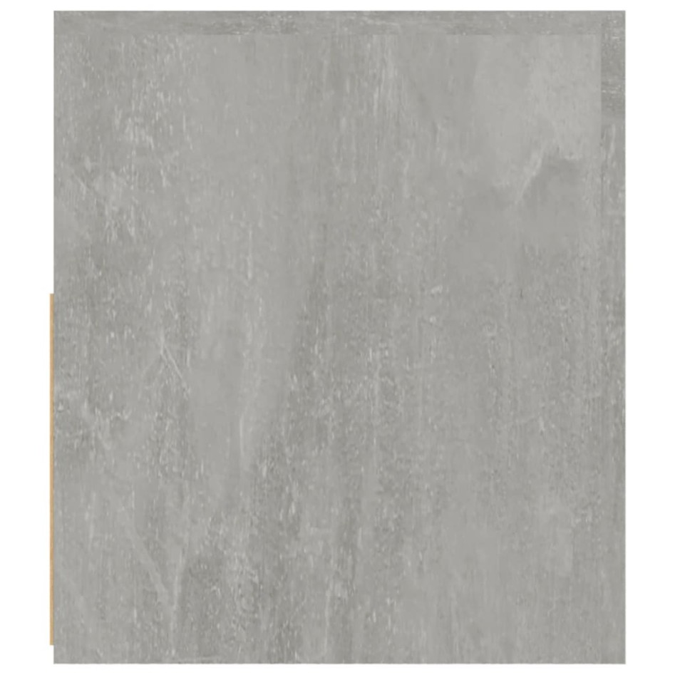 Mesitas de noche con LEDs 2 unidades gris hormigón 60x35x40