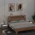 Mesitas de noche con LEDs 2 unidades gris hormigón 60x35x40