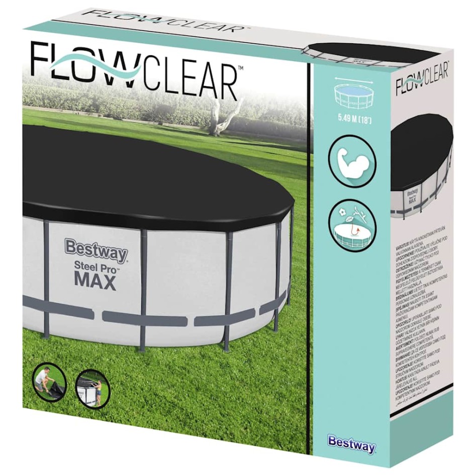 Bestway Flowclear Cubierta para piscina Fast Set 555