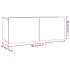 Set de muebles de TV 2 pzas madera contrachapada roble