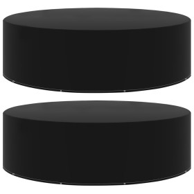 Fundas de muebles de jardín 2 uds 10 ojales 325x90