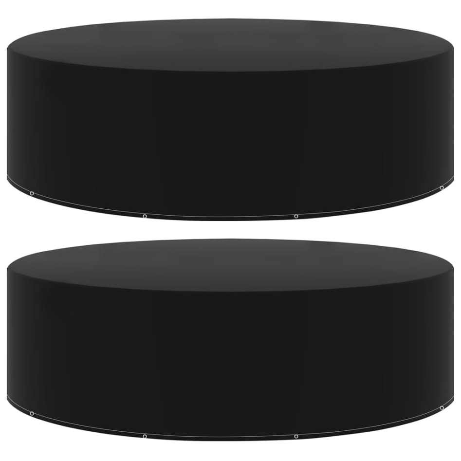 Fundas de muebles de jardín 2 uds 10 ojales 325x90