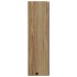 Mueble de baño con espejo y luz LED roble 60x13x52