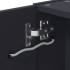 Mueble de baño con espejo y luz LED gris 60x13x52