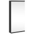 Mueble de baño de esquina con espejo negro 30x24x60