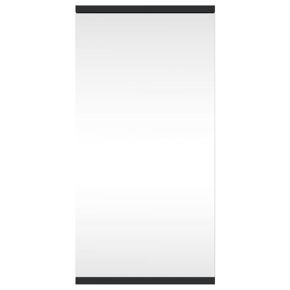 Mueble de baño de esquina con espejo negro 30x24x60