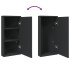 Mueble de baño de esquina con espejo negro 30x24x60