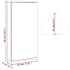 Mueble de baño de esquina con espejo negro 30x24x60