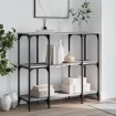 Mesa consola madera de ingeniería gris Sonoma 102x35x90 cm