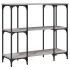 Mesa consola madera de ingeniería gris Sonoma 102x35x90
