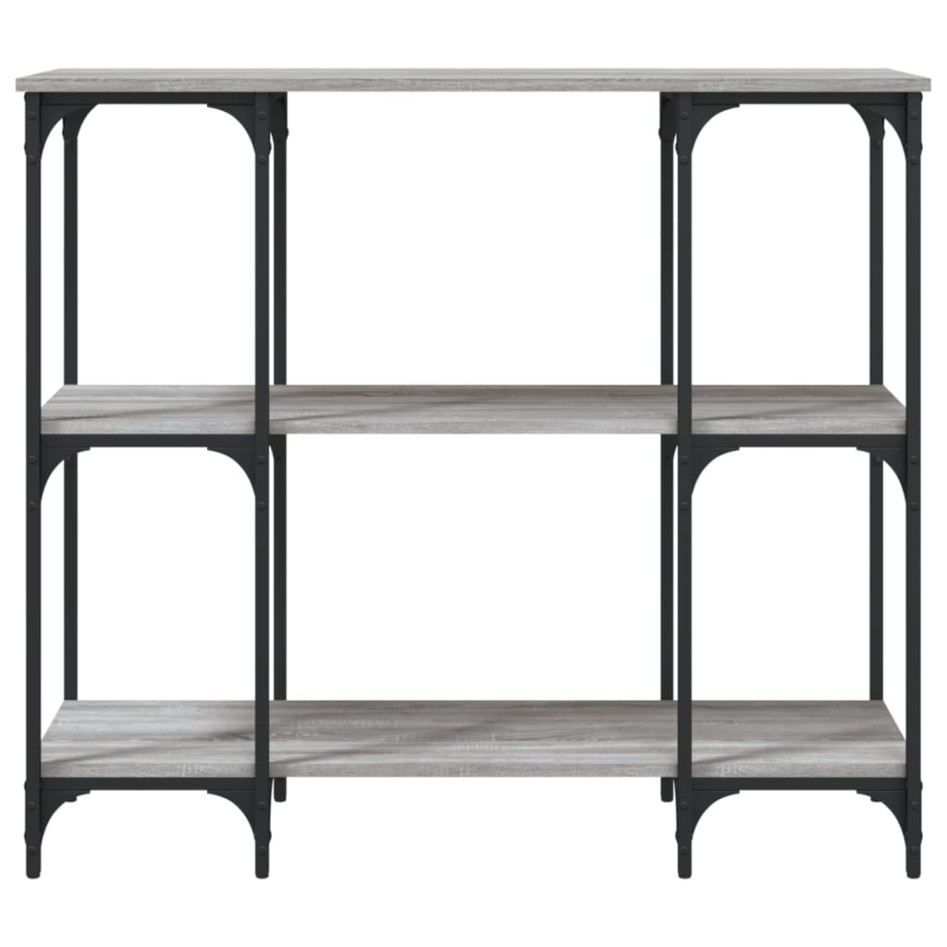 Mesa consola madera de ingeniería gris Sonoma 102x35x90