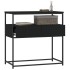 Mesa consola madera de ingeniería negra 75x40x75