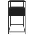 Mesa consola madera de ingeniería negra 75x40x75