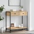 Mesa consola madera de ingeniería roble Sonoma 75x34,5x75