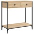 Mesa consola madera de ingeniería roble Sonoma 75x34,5x75