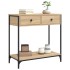 Mesa consola madera de ingeniería roble Sonoma 75x34,5x75