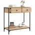 Mesa consola madera de ingeniería roble Sonoma 75x34,5x75
