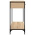 Mesa consola madera de ingeniería roble Sonoma 75x34,5x75
