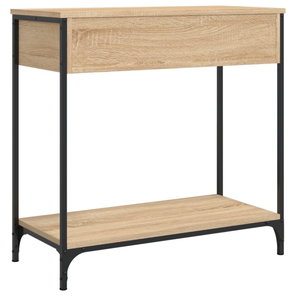 Mesa consola madera de ingeniería roble Sonoma 75x34,5x75