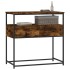 Mesa consola madera de ingeniería roble ahumado 75x40x75