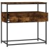 Mesa consola madera de ingeniería roble ahumado 75x40x75