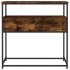 Mesa consola madera de ingeniería roble ahumado 75x40x75