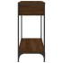 Mesa consola madera de ingeniería marrón roble 75x34,5x75