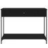 Mesa consola madera de ingeniería negra 100x34,5x75