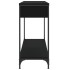 Mesa consola madera de ingeniería negra 100x34,5x75