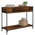 Mesa consola madera contrachapada roble ahumado 100x34,5x75