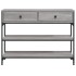 Mesa consola madera de ingeniería gris Sonoma 100x25x75