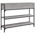 Mesa consola madera de ingeniería gris Sonoma 100x25x75