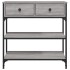 Mesa consola madera de ingeniería gris Sonoma 72,5x25x75