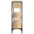 Mesa consola madera de ingeniería roble Sonoma 100x25x75